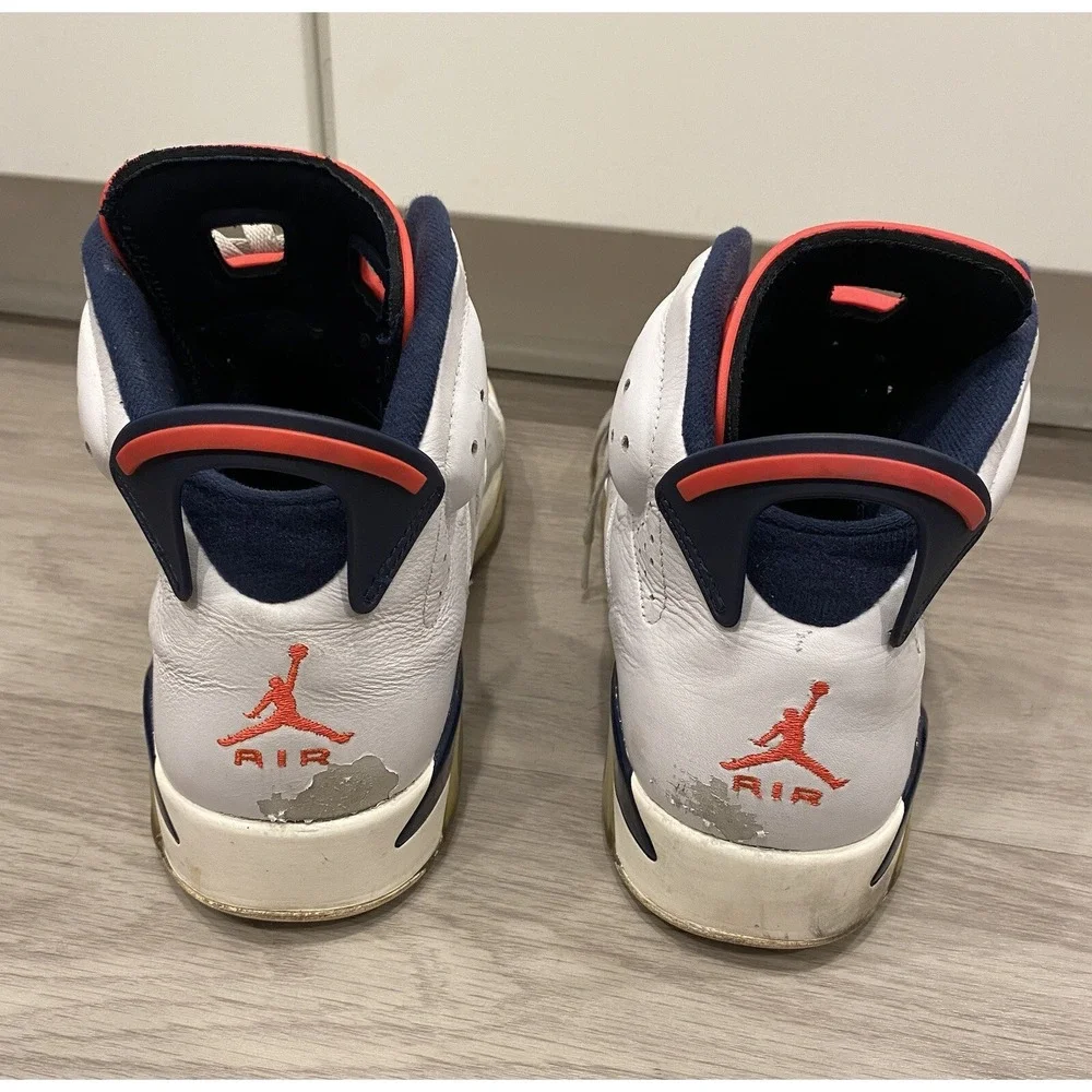 Nike  Air Jordan 6 Size 12‎ Mens Retro Tinker size 12 384664-104 White Gray
